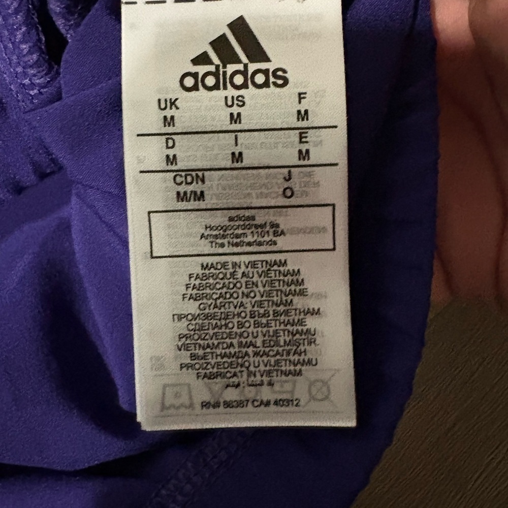 Adidas Purple Performance Jacket - Picture 4 of 6